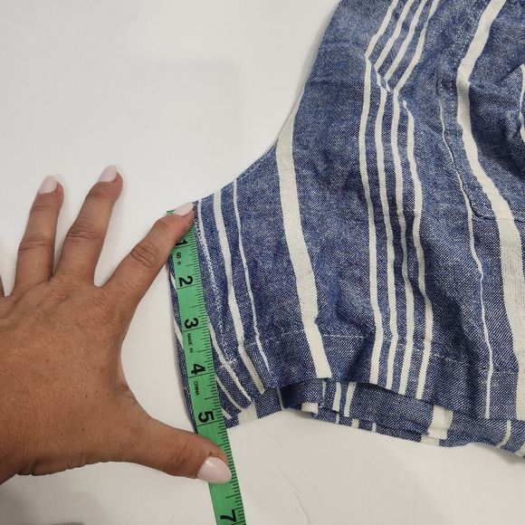 4x$25 Nautica linen blend stripe  5 " shorts size XL - Picture 8 of 10